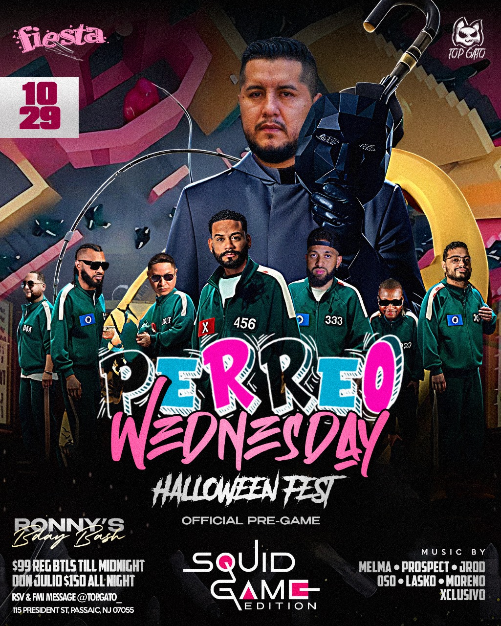 Buy tickets for PERREO WEDNESDAY, HALLOWEEN FEST. SQUID GAME EDITION PERREO WEDNESDAY, HALLOWEEN FEST. SQUID GAME EDITION