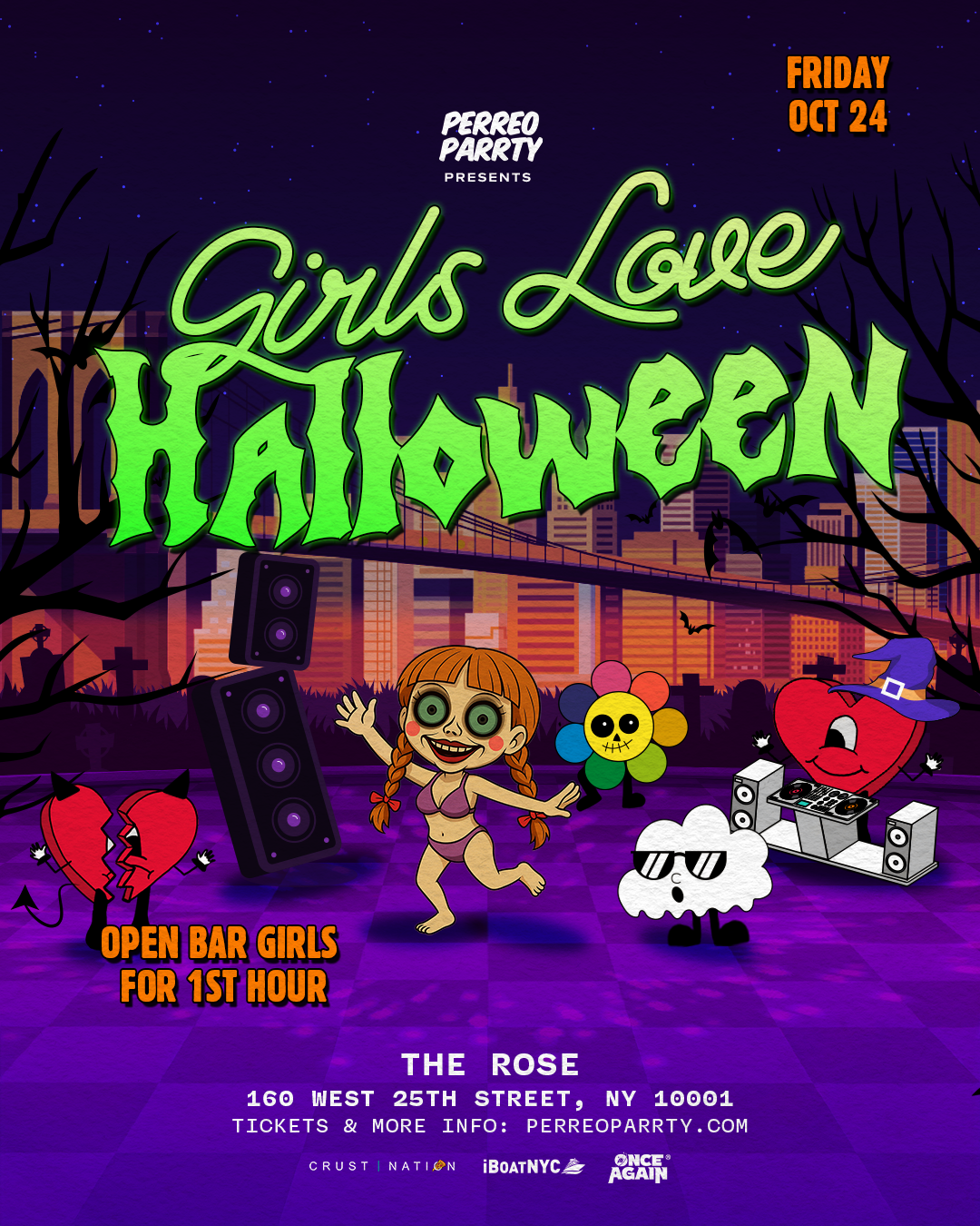 Girls Love Halloween | Reggaeton Garden - @Chelsean New York Hotel