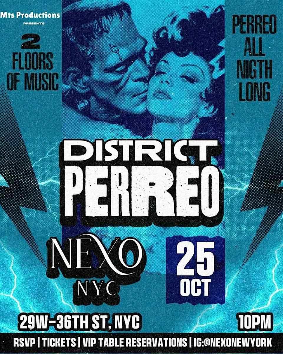 District Perreo Saturdays at Nexo NYC – Saturday, October 25