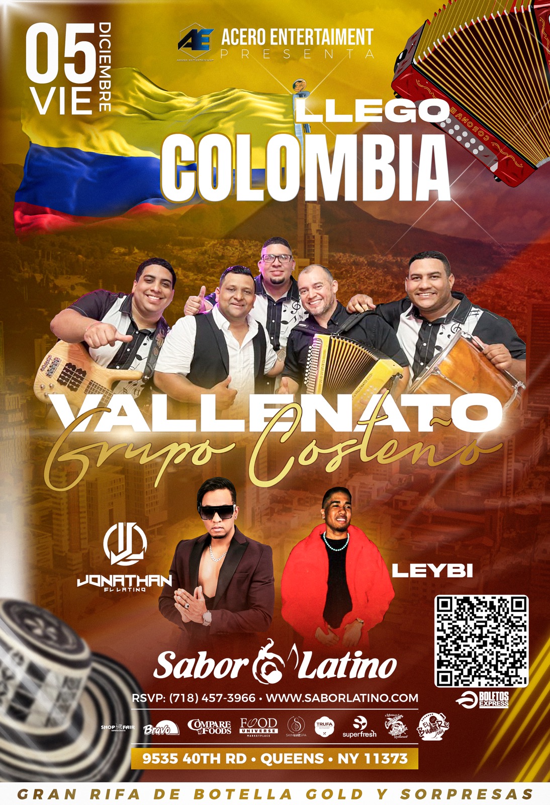 Buy tickets for Vallenato | Grupo costeño | LEYBI | Jonathan El latino | Artistas Invitado Vallenato | Grupo costeño | LEYBI | Jonathan El latino | Artistas Invitado