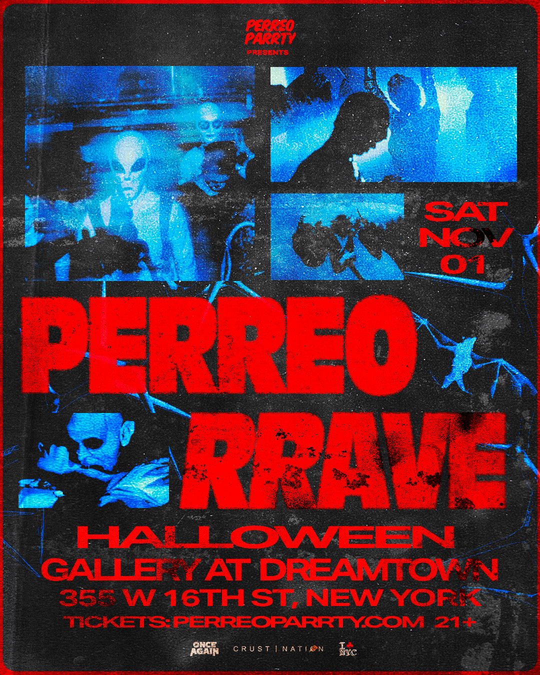 Buy tickets for PERREO RAVE: #1 Halloween Party at Gallery DREAM DOWNTOWN PERREO RAVE: #1 Halloween Party at Gallery DREAM DOWNTOWN