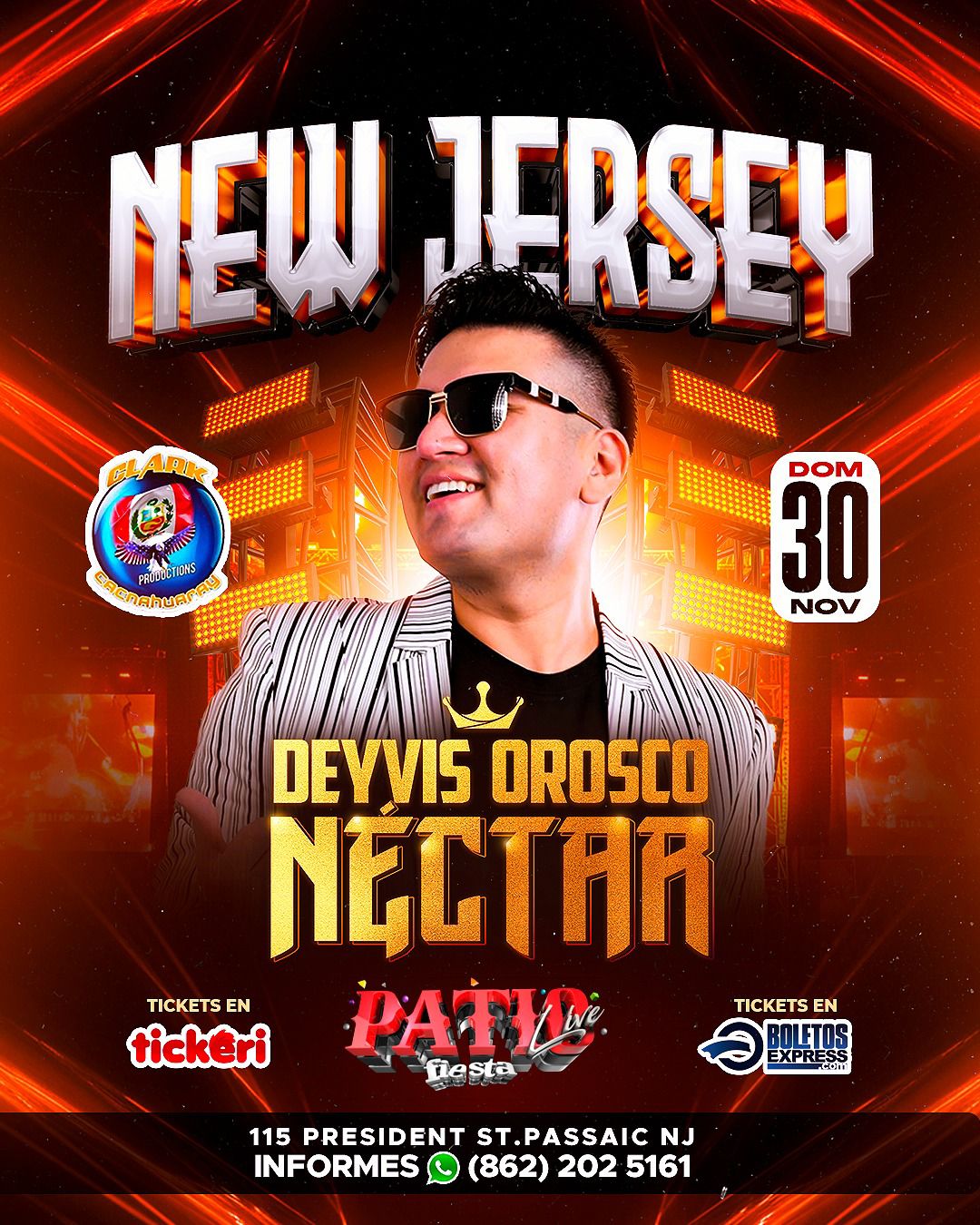 Buy tickets for DEYVIS OROSCO Y SU GRUPO NÉCTAR EN VIVO DEYVIS OROSCO Y SU GRUPO NÉCTAR EN VIVO