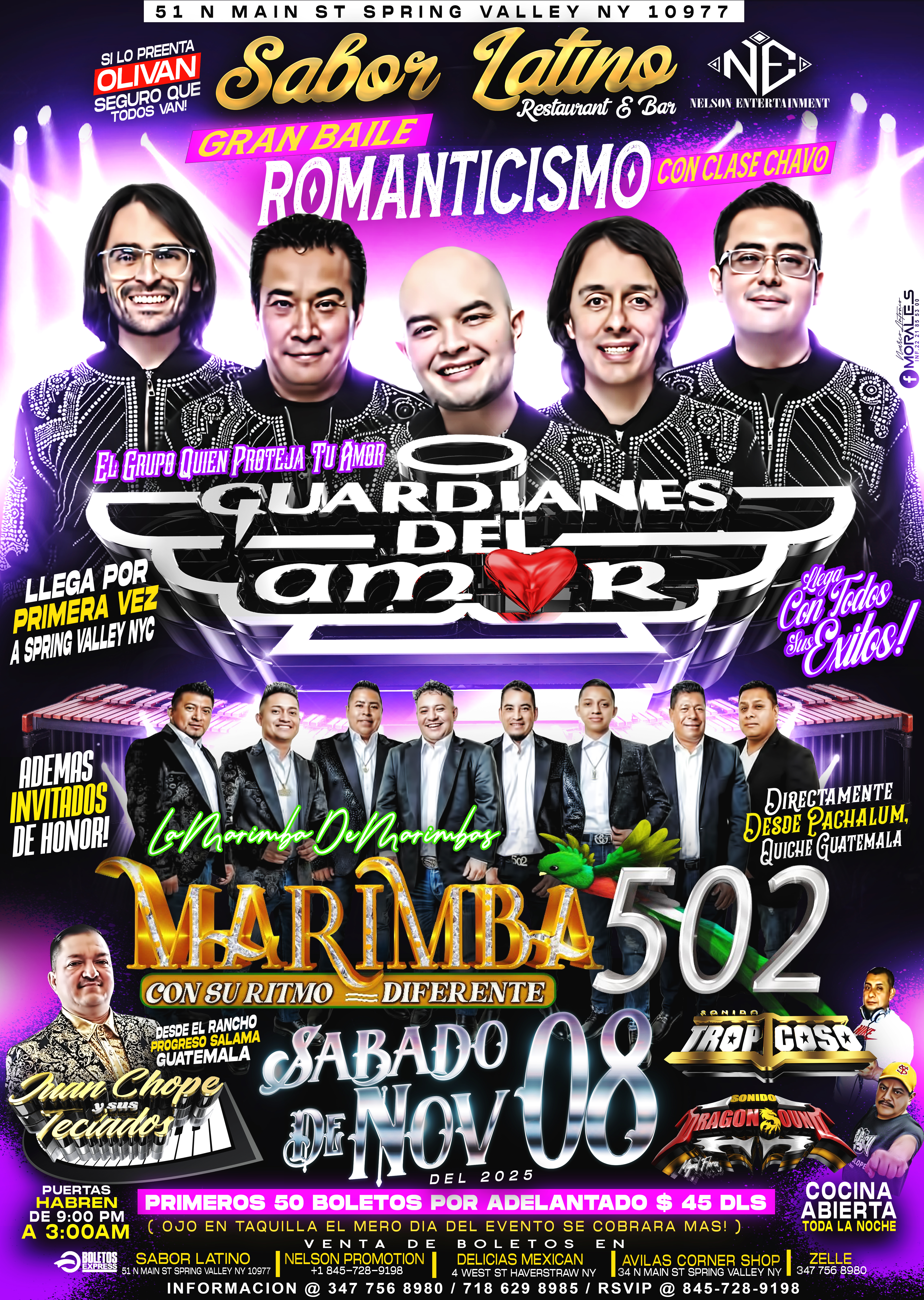 Buy tickets for Los Guardianes Del Amor | Marimba 502 | Juanchope Y Sus Teclados Los Guardianes Del Amor | Marimba 502 | Juanchope Y Sus Teclados