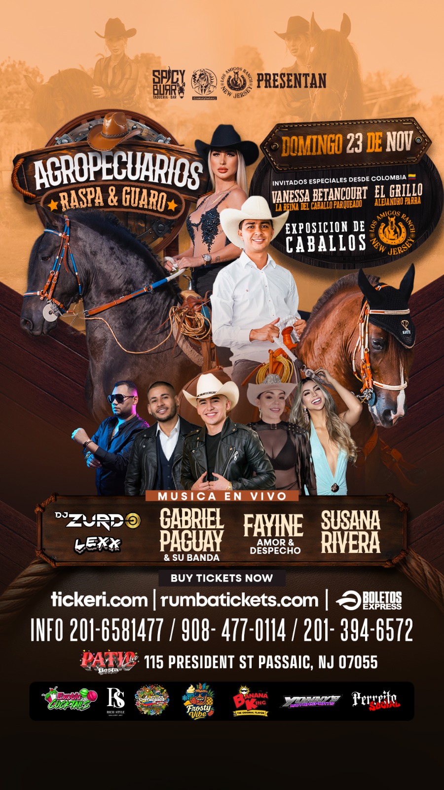 Buy tickets for AGROPECUARIOS RASPA & GUARO. DESDE COLOMBIA VANESSA BETANCOURT Y EL GRILLO EN LA EXPOSICION DE CABALLOS AGROPECUARIOS RASPA & GUARO. DESDE COLOMBIA VANESSA BETANCOURT Y EL GRILLO EN LA EXPOSICION DE CABALLOS