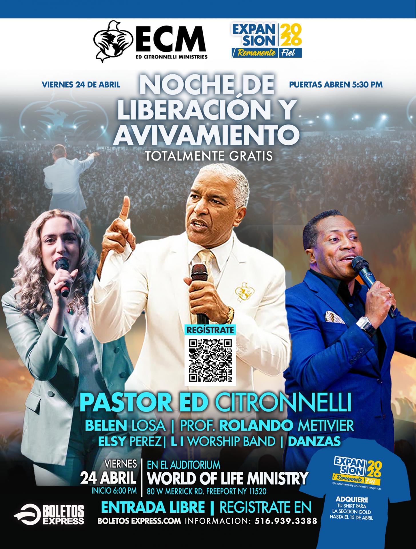 Buy tickets for EXPANSION 2026 Noche de Liberacion y Avivamiento en Long Island EXPANSION 2026 Noche de Liberacion y Avivamiento en Long Island