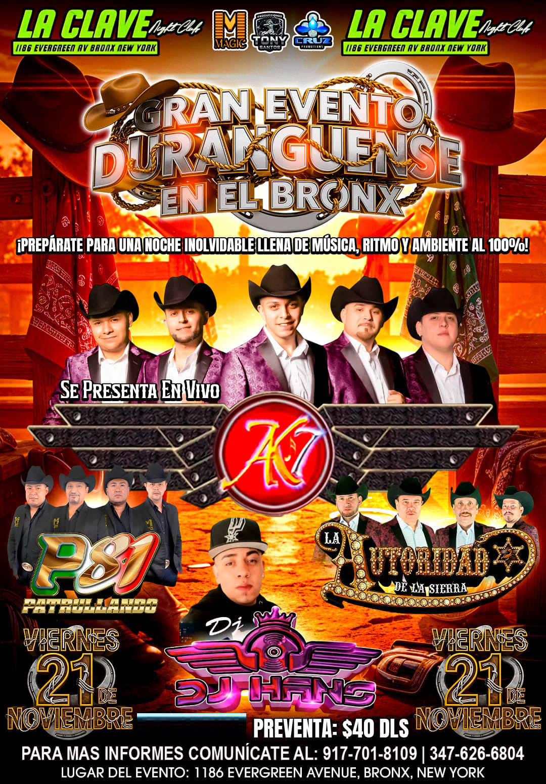 GRAN EVENTO DURANGUENSE EN EL BRONX