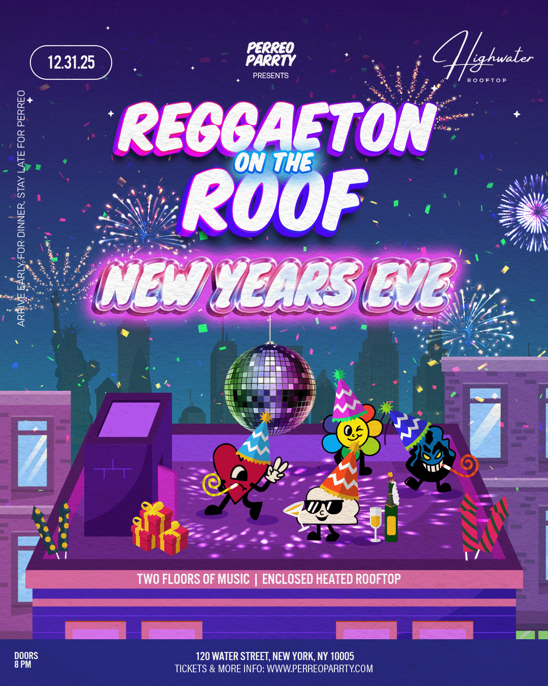 Buy tickets for REGGAETON ON THE ROOF NEW YEARS EVE 2026 - #1 NYC NYE Multi-Level Party REGGAETON ON THE ROOF NEW YEARS EVE 2026 - #1 NYC NYE Multi-Level Party
