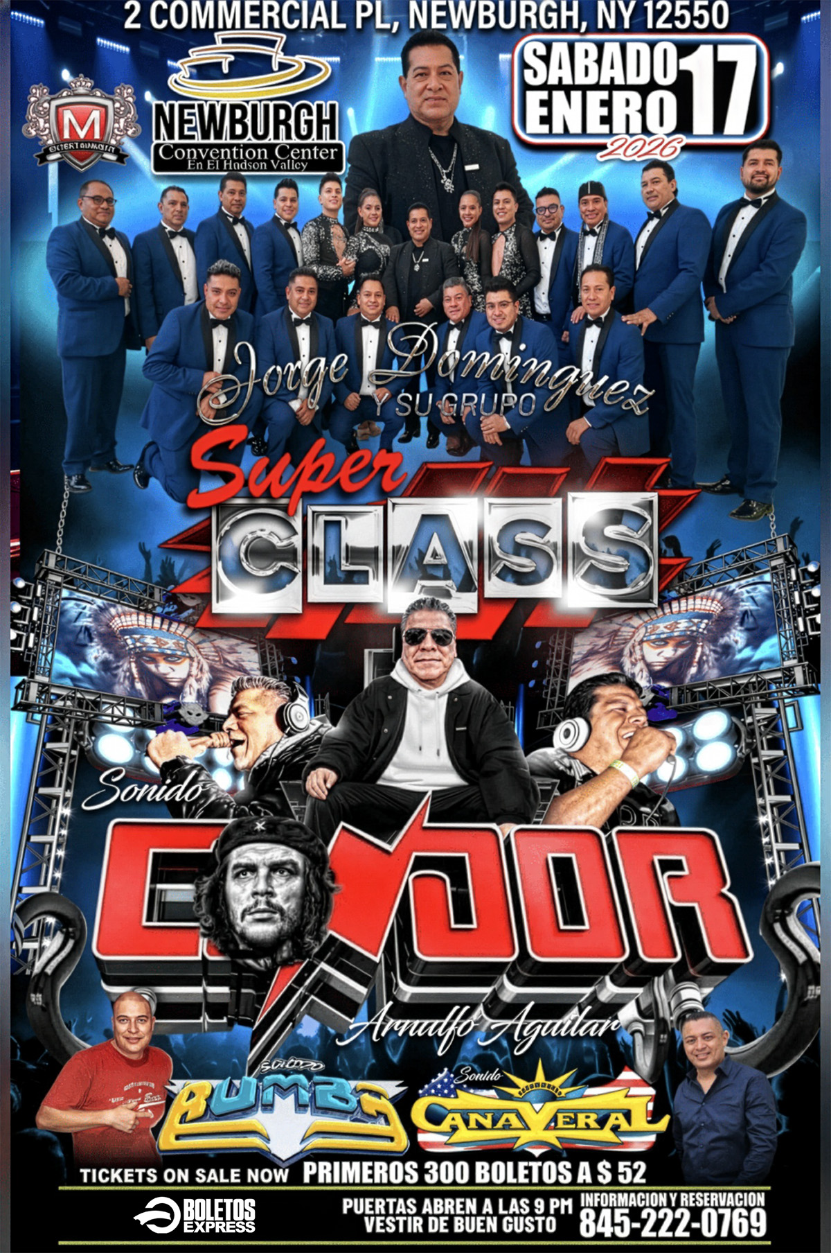 Buy tickets for SUPER CLASS DE JORGE DOMINGUEZ , SONIDO CONDOR , SONIDO LA RUMBA Y SONIDO CANAVERAL SUPER CLASS DE JORGE DOMINGUEZ , SONIDO CONDOR , SONIDO LA RUMBA Y SONIDO CANAVERAL