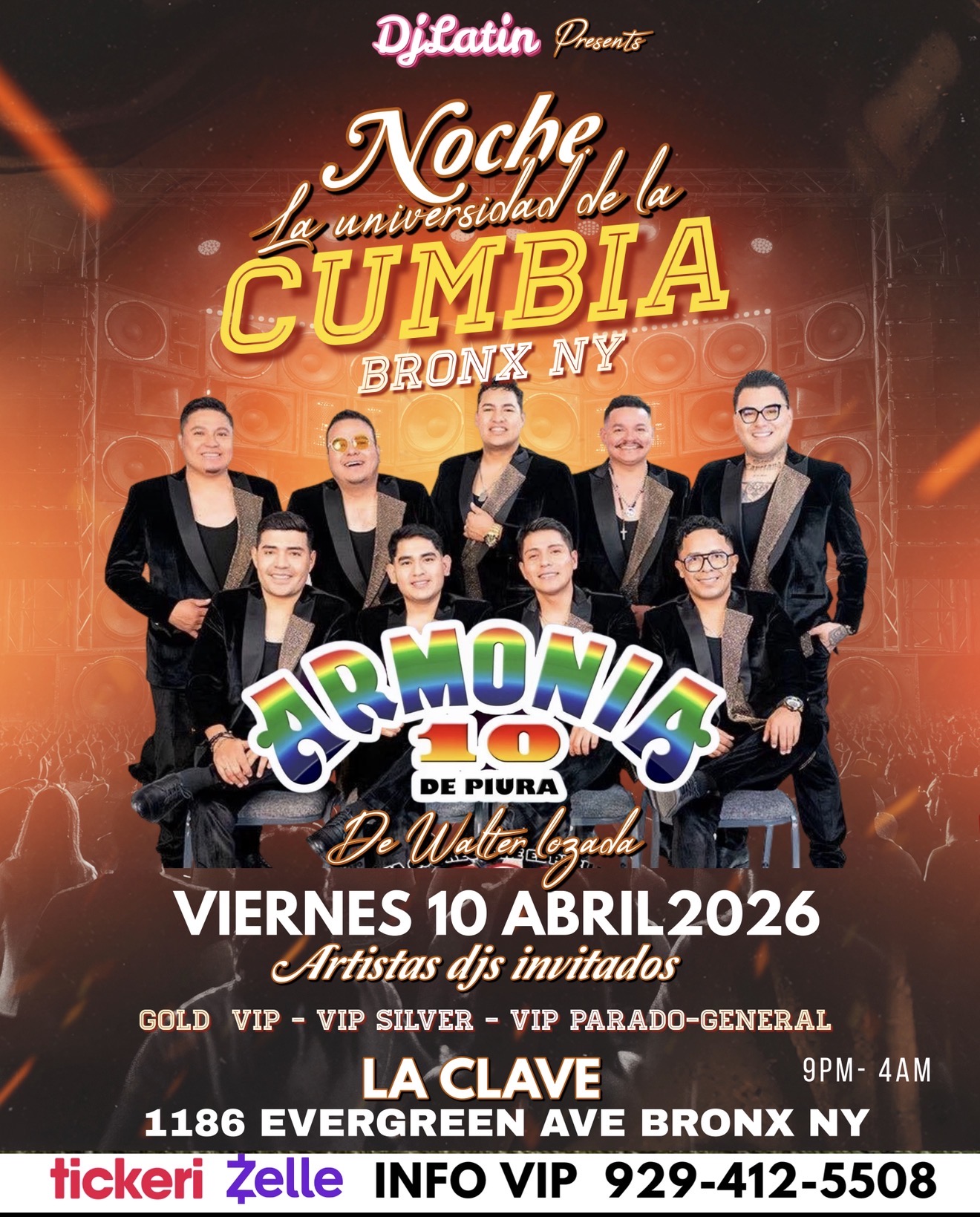 Buy tickets for ARMONIA 10 EN BRONX NY. ARMONIA 10 EN BRONX NY.