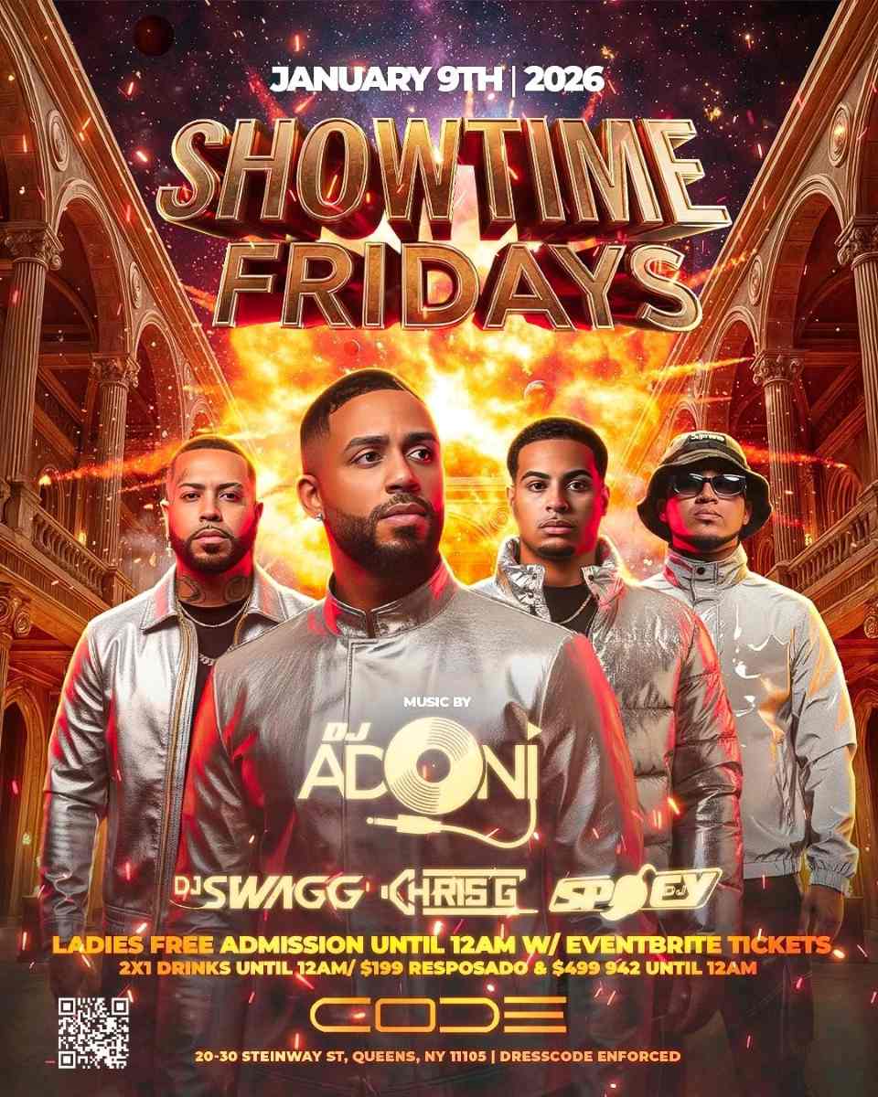 CODE Astoria Fridays – DJ Adoni Live at Showtime Fridays | Astoria, NY
