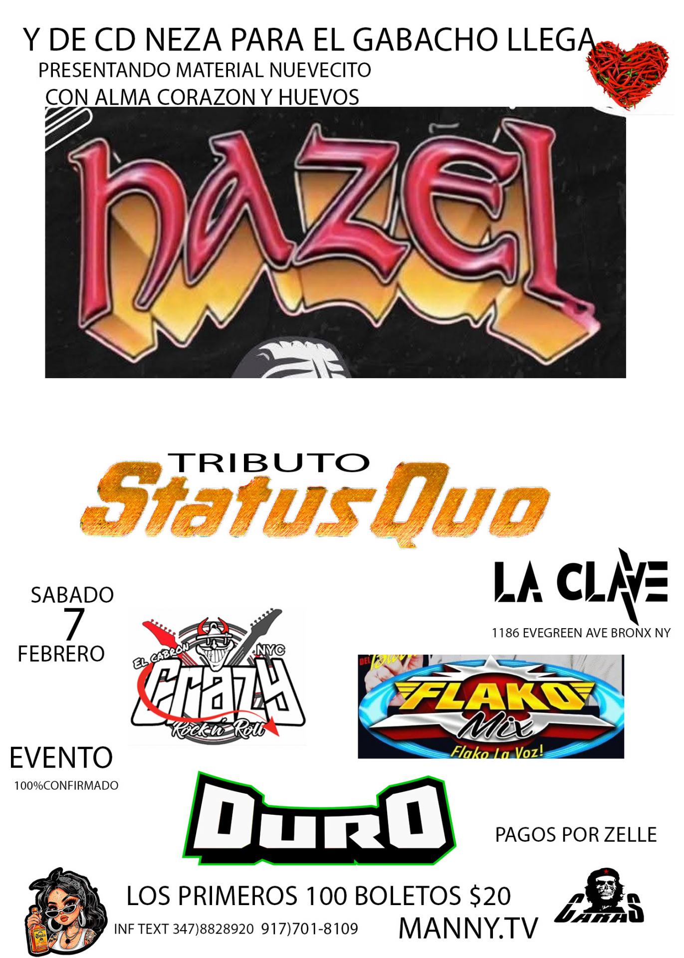 PRESENTANDO NUEVO DISCO HAZEL Tickets - BoletosExpress