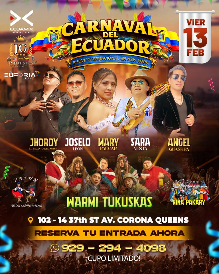 Buy tickets for CARNAVAL DEL ECUADOR CARNAVAL DEL ECUADOR