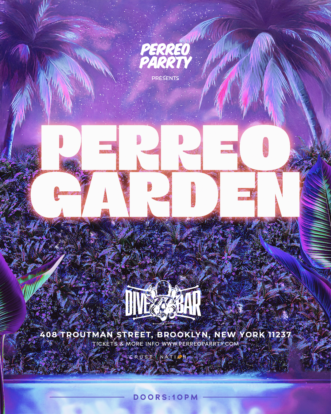 Buy tickets for PERREO GARDEN - Latin & Reggaeton Brooklyn Dance Party NYC PERREO GARDEN - Latin & Reggaeton Brooklyn Dance Party NYC