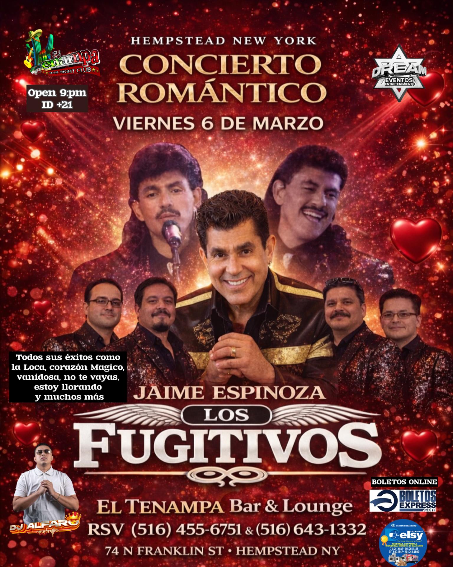 Los Fugitivos de Jaime Espinoza en concierto / Hempstead NY