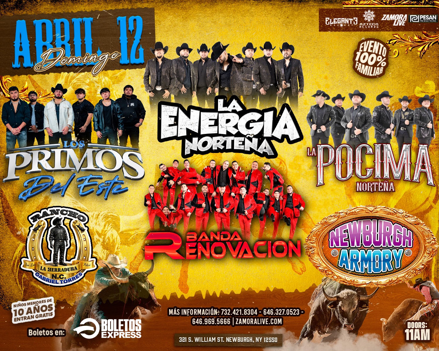 LA ENERGIA NORTEÑA • PRIMOS DEL ESTE •  POCIMA NORTEÑA • BANDA RENOVACIÓN •