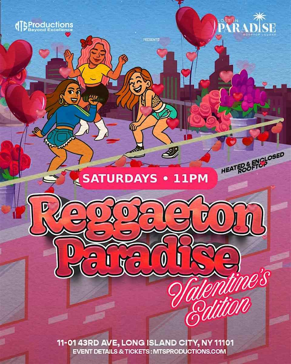 Buy tickets for Reggaeton Paradise Rooftop Party – Lost in Paradise, Queens – Feb 21st Reggaeton Paradise Rooftop Party – Lost in Paradise, Queens – Feb 21st