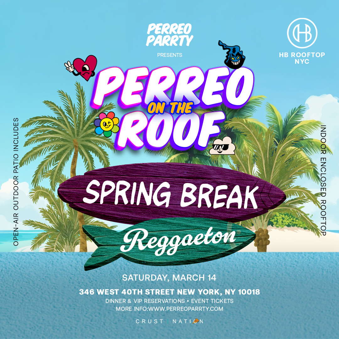 Buy tickets for Spring Break Reggaeton Rooftop - Latin Party Midtown NYC Spring Break Reggaeton Rooftop - Latin Party Midtown NYC