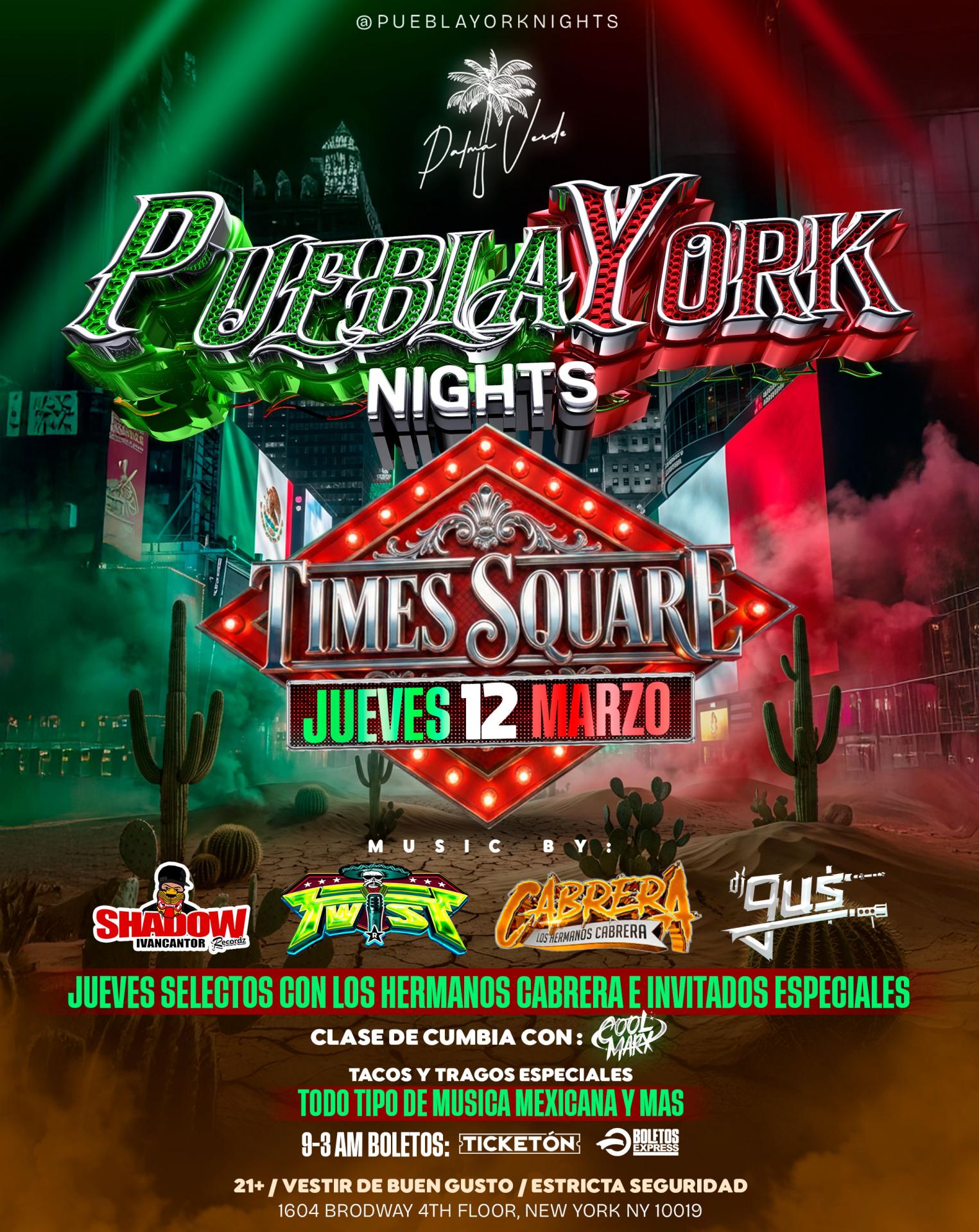 PueblaYork Thursdays Times Square
