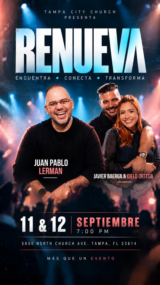 RENUEVA - 11, 12 DE SEPTIEMBRE (Costo de entrada cubre los 2 dias)