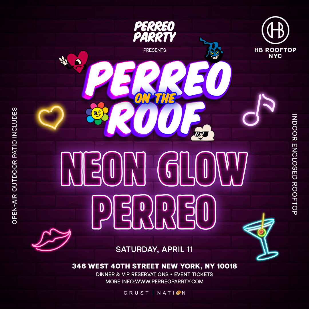 NEON GLOW PERREO - Rooftop Midtown NYC Skyline Views Party
