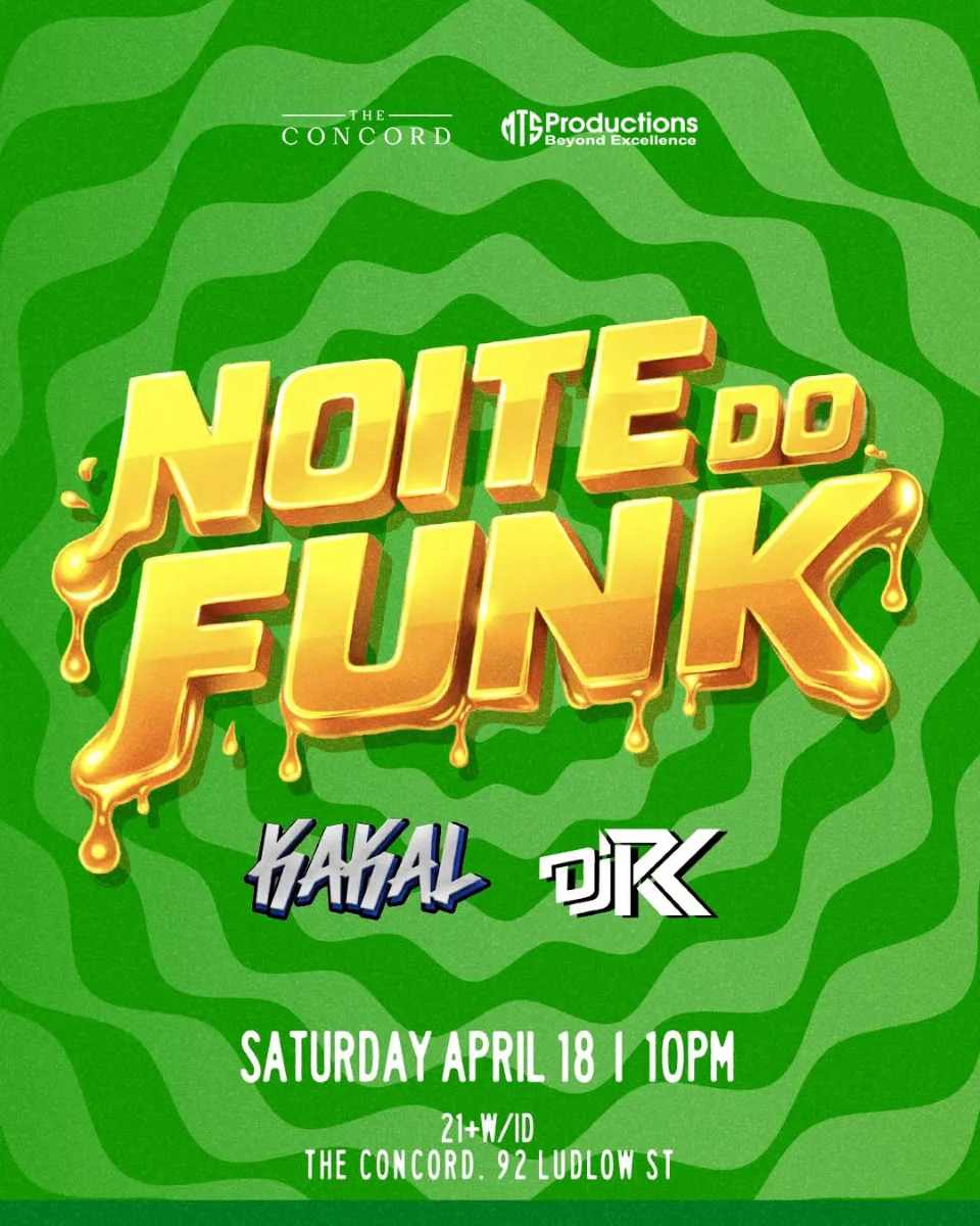 Buy tickets for Experience Noite do Funk NYC on Saturday, Apr 18 in the Lower East Side Experience Noite do Funk NYC on Saturday, Apr 18 in the Lower East Side