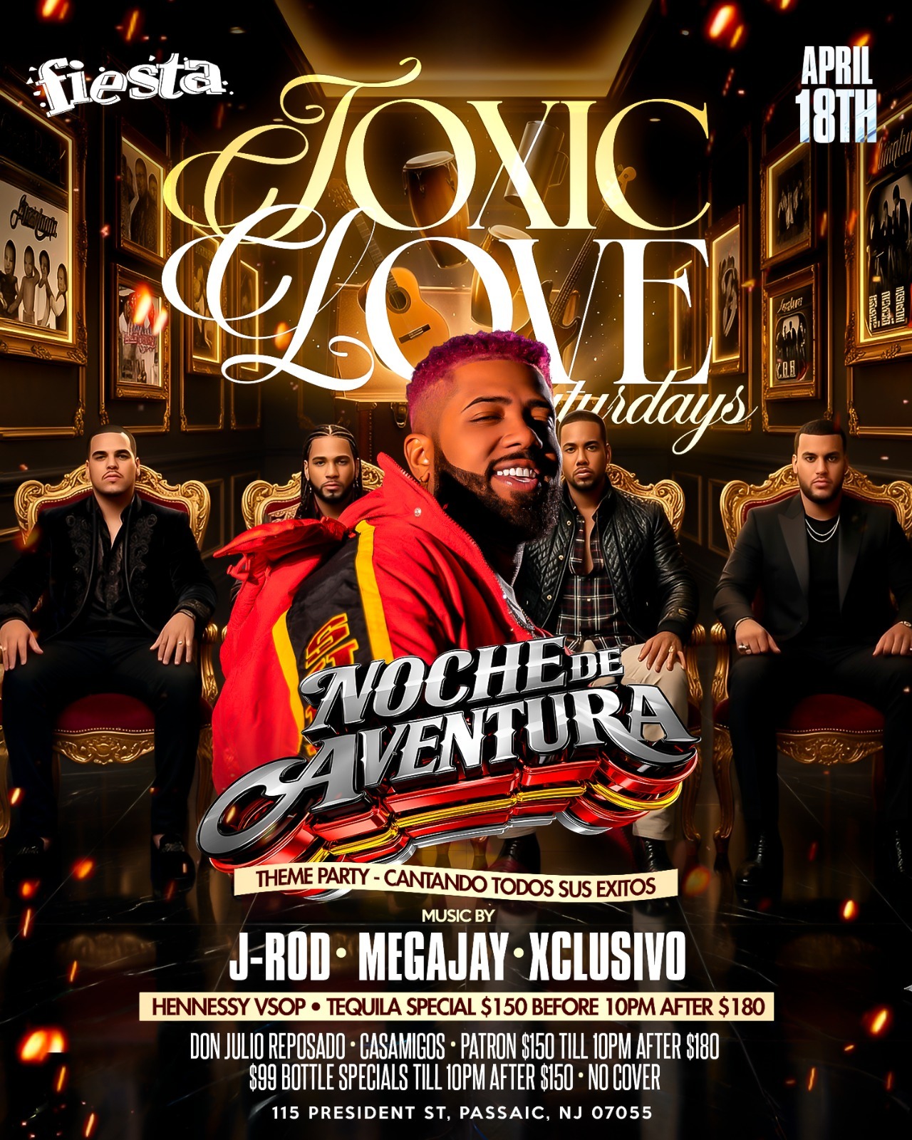 Buy tickets for TOXIC LOVE SATURDAY - NOCHE DE AVENTURA, THEME PARTY, CANTANDO TODOS SUS EXITOS TOXIC LOVE SATURDAY - NOCHE DE AVENTURA, THEME PARTY, CANTANDO TODOS SUS EXITOS