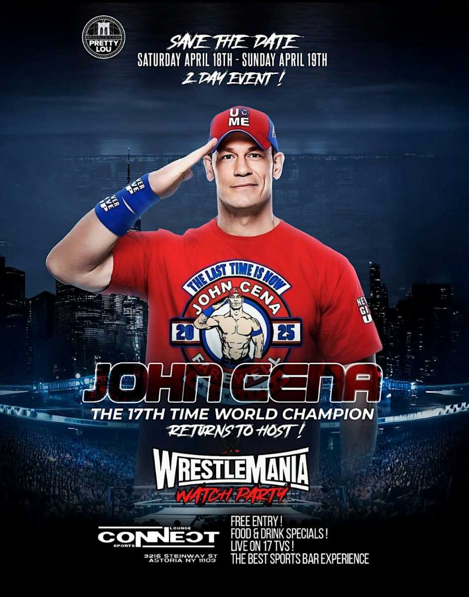 Watch WrestleMania NYC – Sunday April 19 Watch Party in Astoria