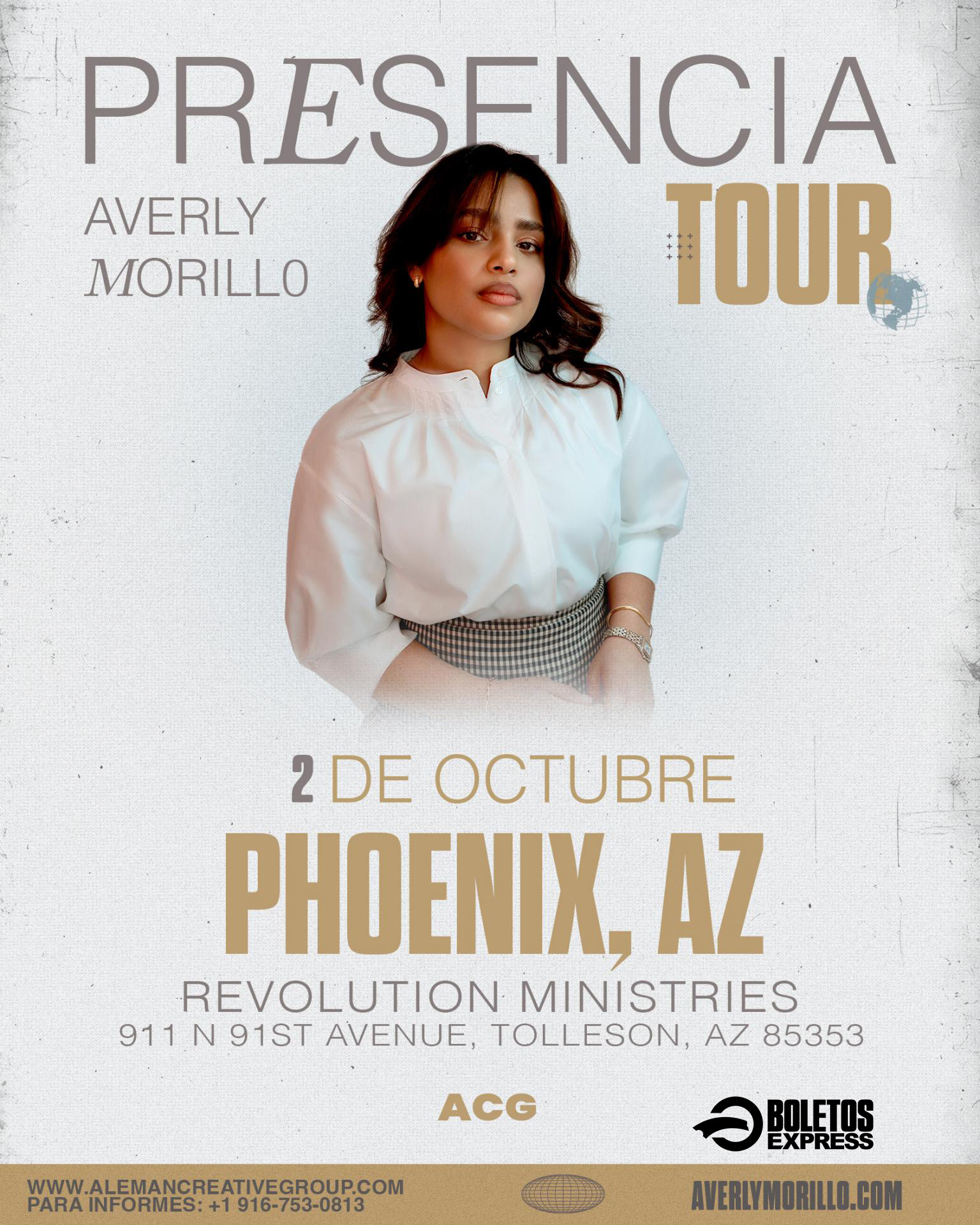 Buy tickets for Averly Morillo | PHOENIX Averly Morillo | PHOENIX