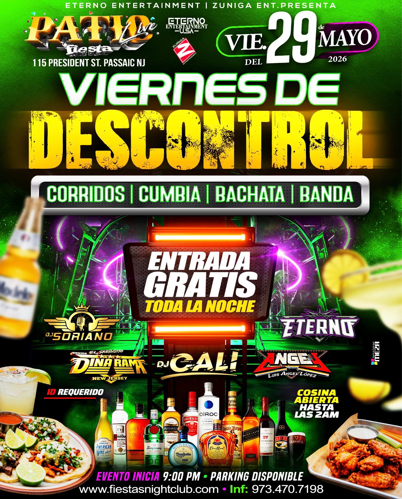 VIERNES DE DESCONTROL ( CORRIDOS, CUMBIA, BACHATA, BANDA)