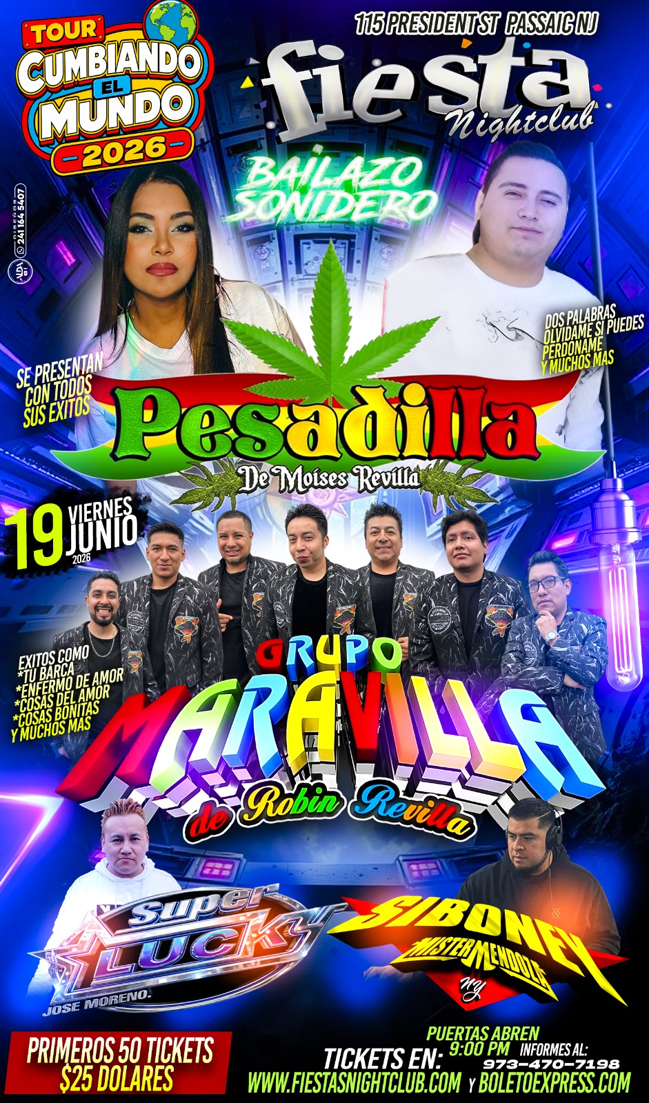 PESADILLA DE MOISES REVILLA Y GRUPO MARAVILLA DE ROBIN REVILLA, CON SUPER LUCKY Y SIBONEY