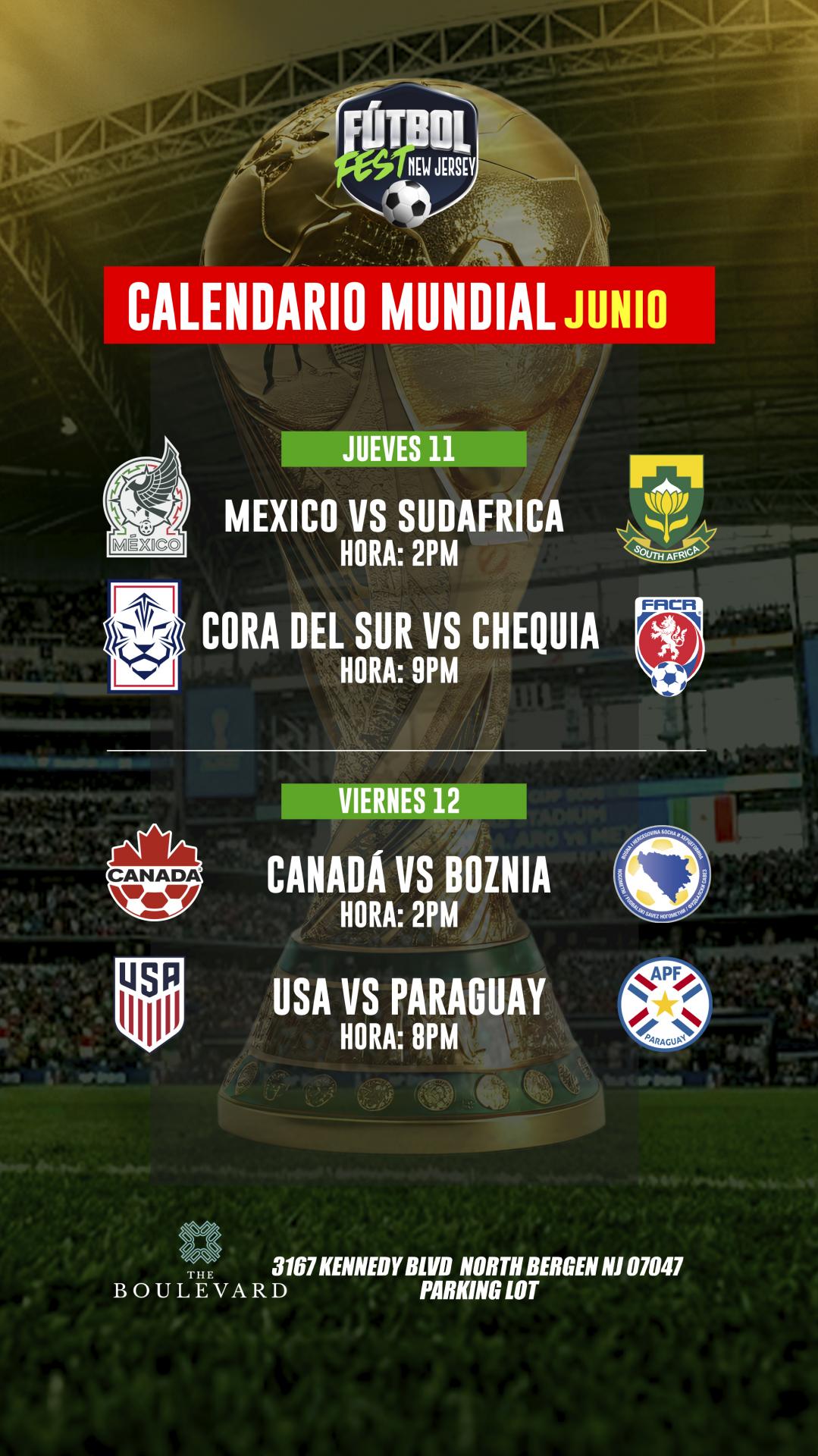 Buy tickets for FUTBOL FEST NEW JERSEY | ( V.I.P AREA ) PARTIDOS JUNIO 12 FUTBOL FEST NEW JERSEY | ( V.I.P AREA ) PARTIDOS JUNIO 12