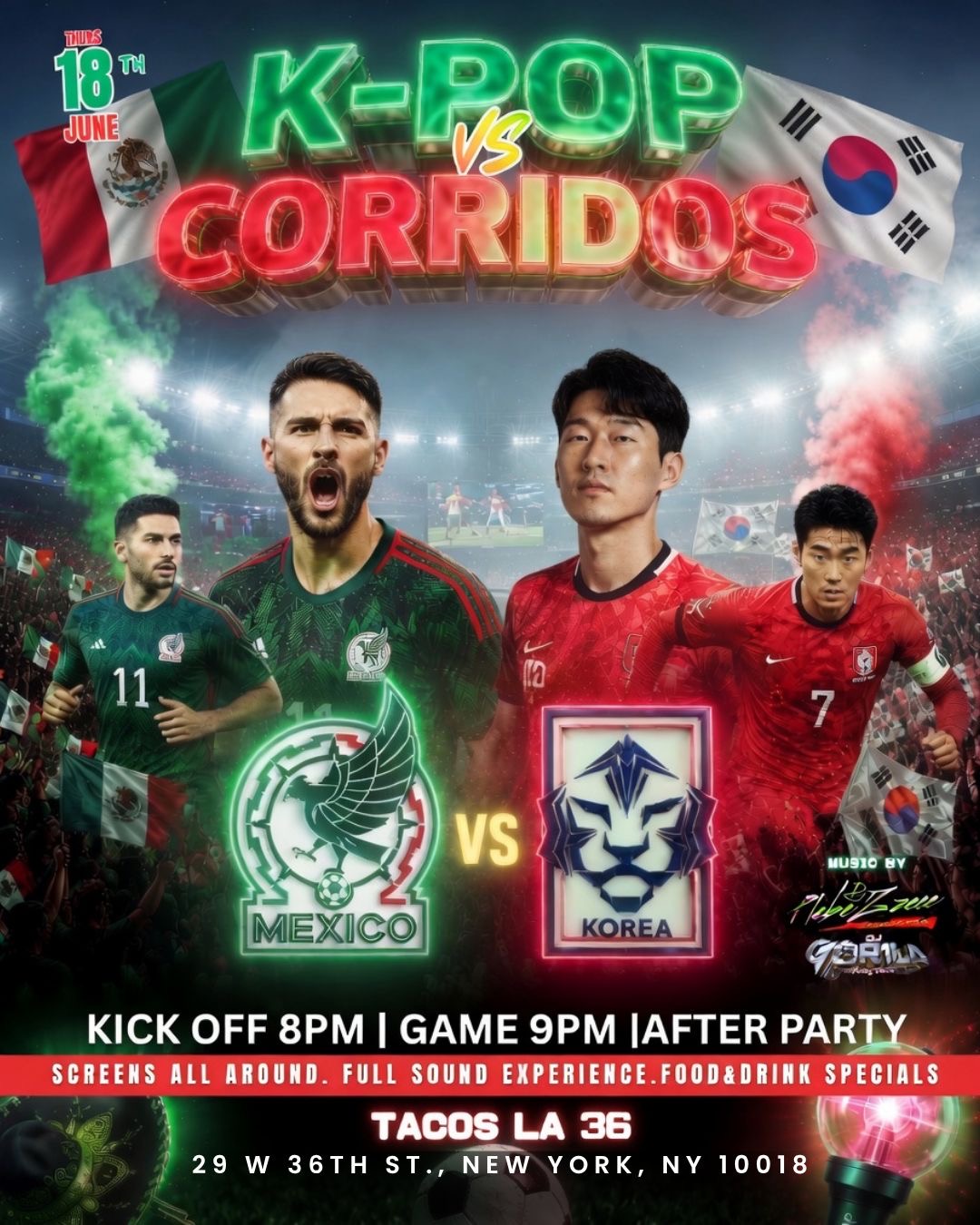 Buy tickets for MEXICO VS KOREA WATCH PARTY MEXICO VS KOREA WATCH PARTY