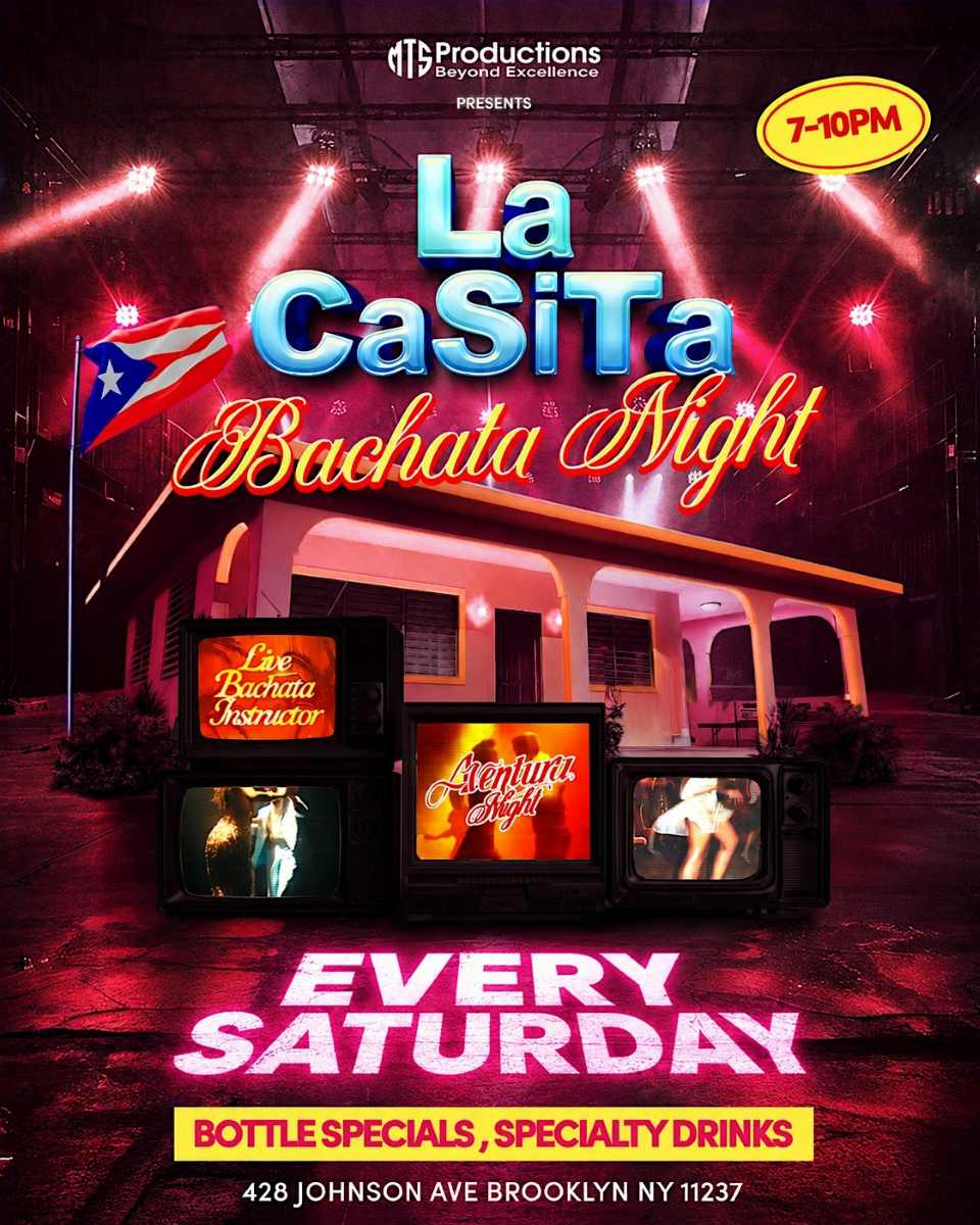 Bachata Day Party Bushwick Brooklyn | La Casita Brooklyn | June 20