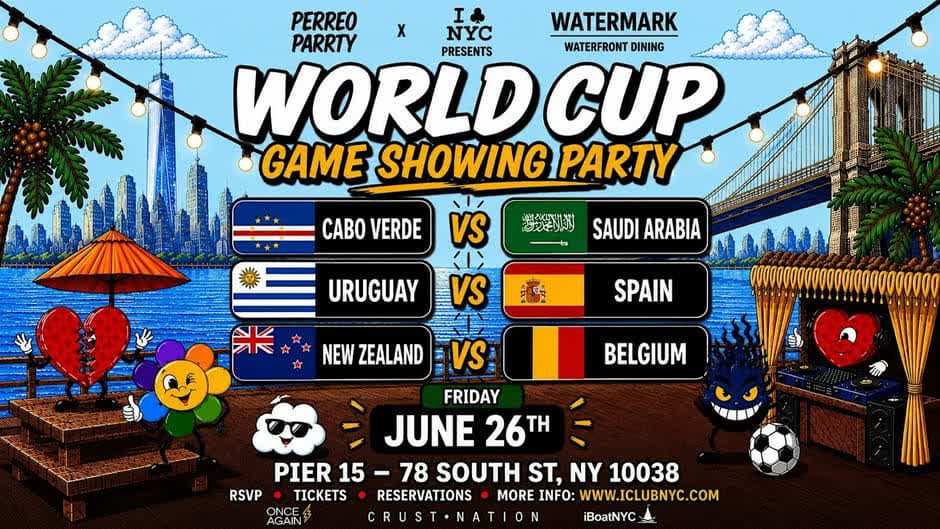 WORLD CUP SHOWING PARTY - FRIDAY JUNE 26TH - AT WATERMARK