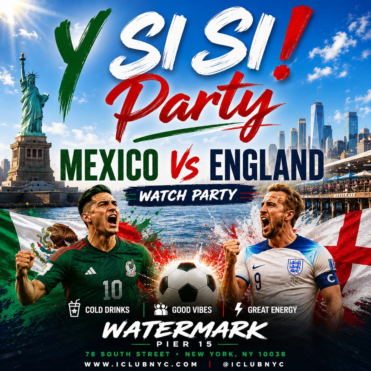 Buy tickets for Y SI SI - MEXICO - World Cup Watch Party FIFA @ WATERMARK BEACH Open Air Y SI SI - MEXICO - World Cup Watch Party FIFA @ WATERMARK BEACH Open Air