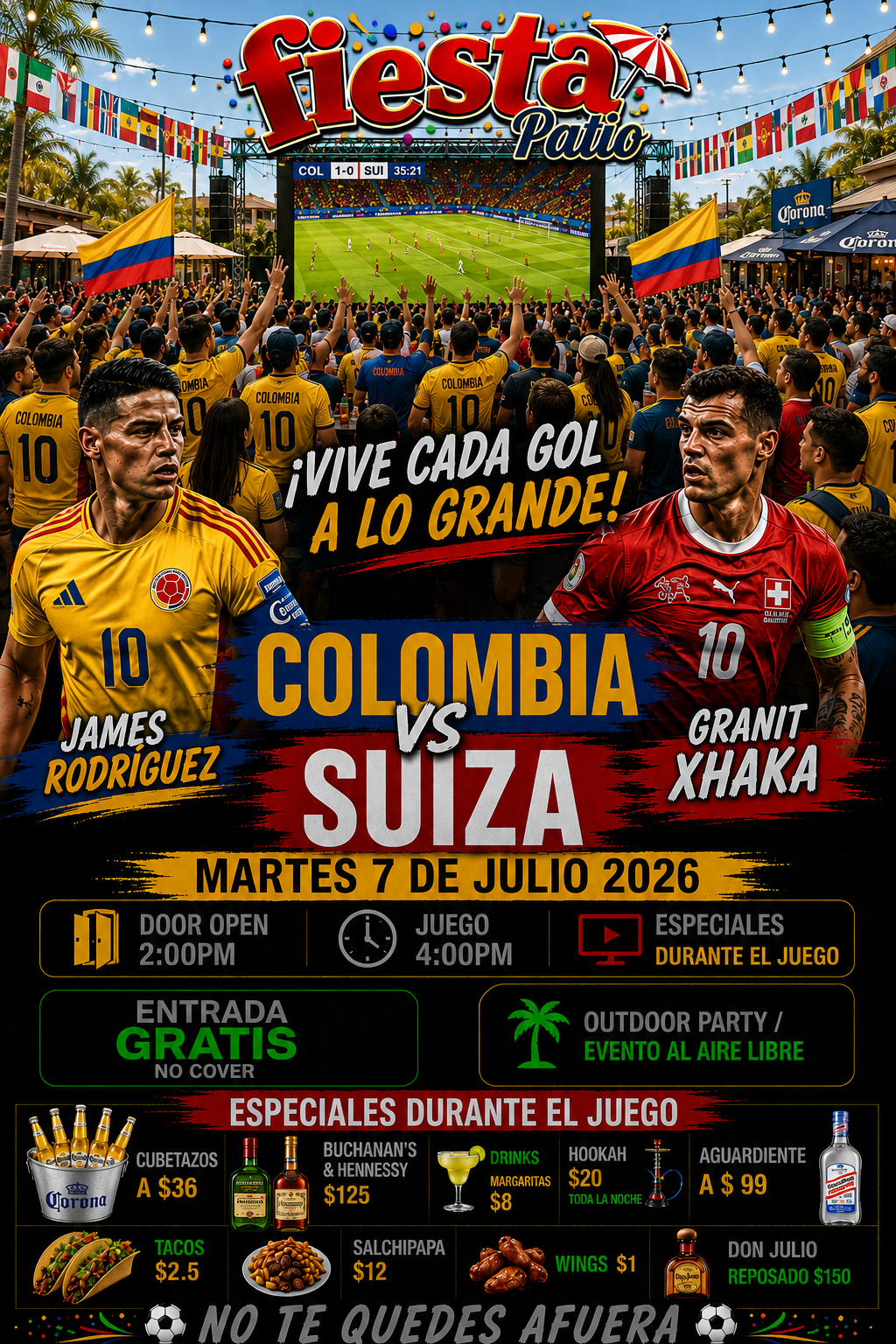 Buy tickets for Colombia vs Suiza Colombia vs Suiza