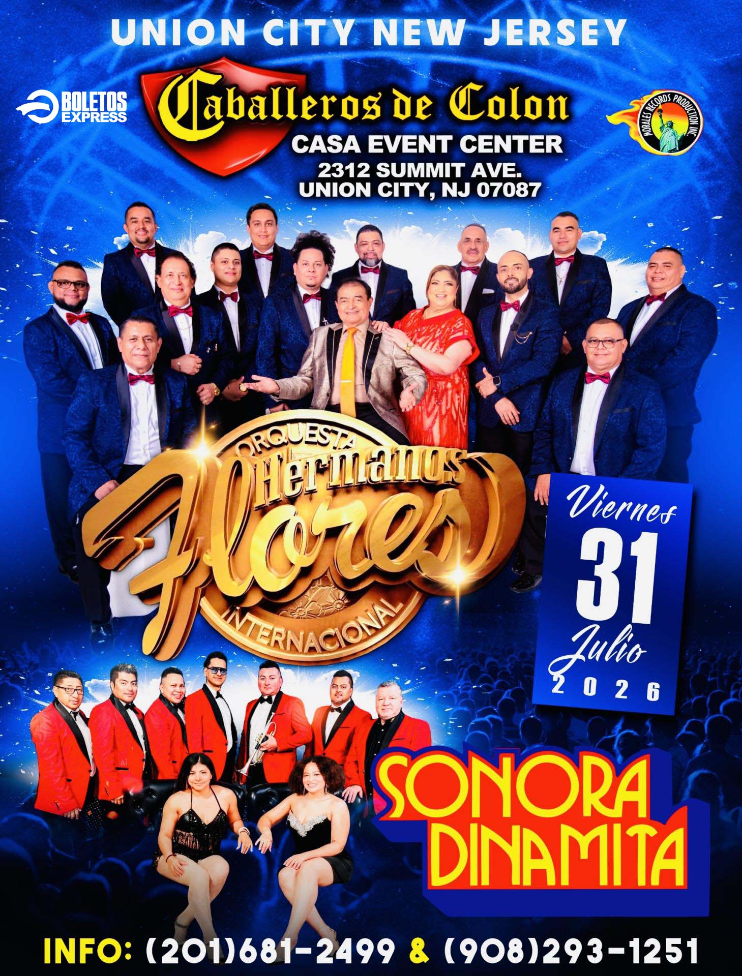 Buy tickets for LOS HERMANOS FLORES Y LA SONORA DINAMITA EN VIVO LOS HERMANOS FLORES Y LA SONORA DINAMITA EN VIVO