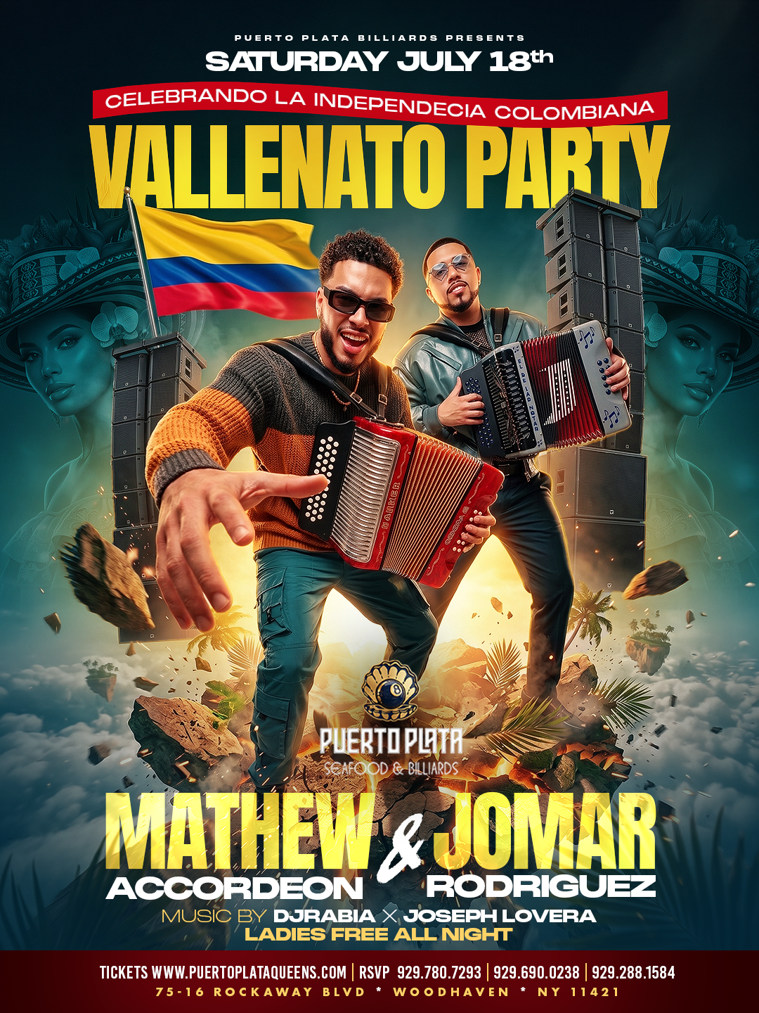 COLOMBIAN INDEPENDENCE VALLENATO & TIPICO PARTY