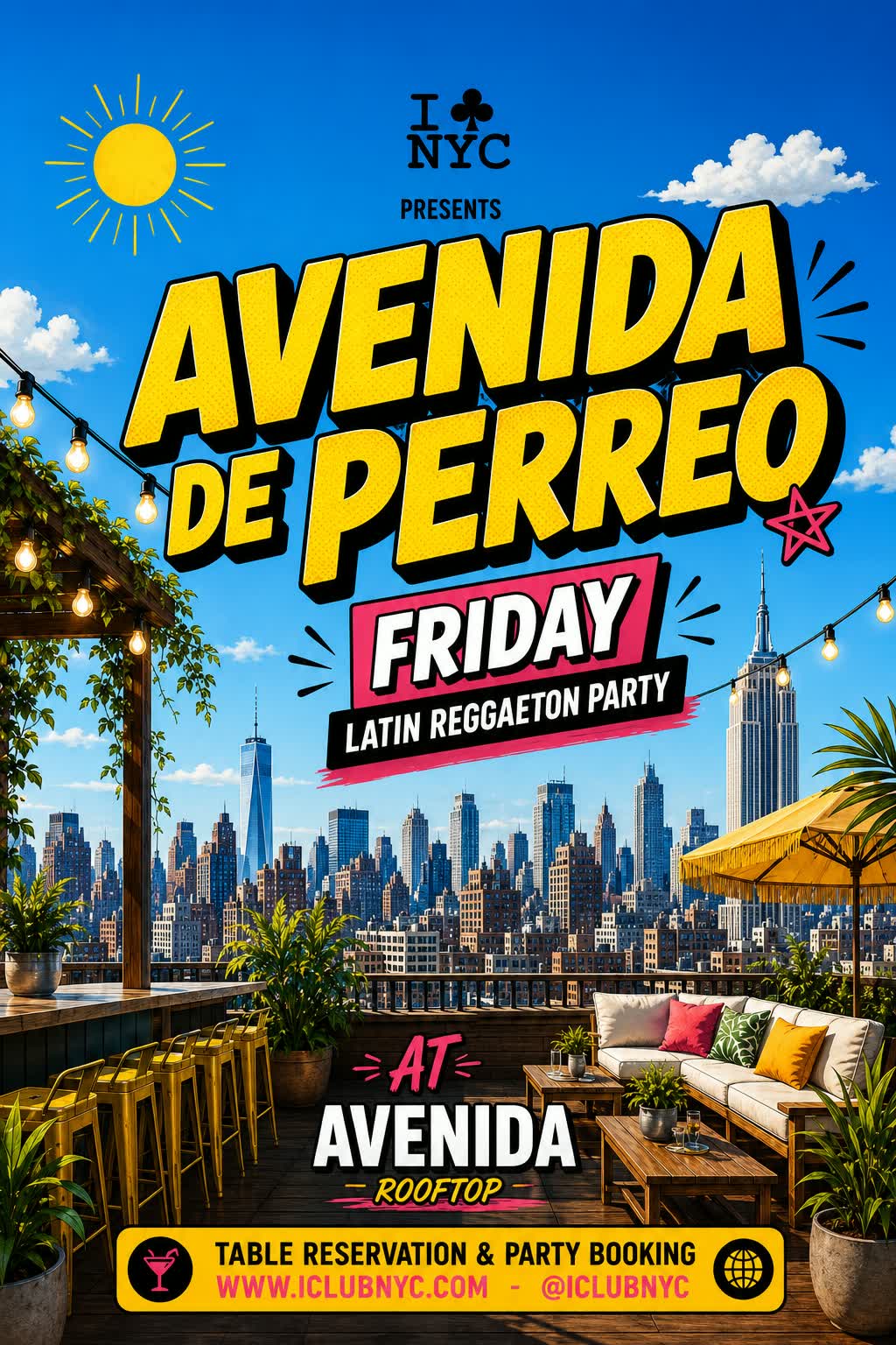 Buy tickets for #1 AVENIDA DE PERREO - Latin Reggaeton Rooftop Party #1 AVENIDA DE PERREO - Latin Reggaeton Rooftop Party