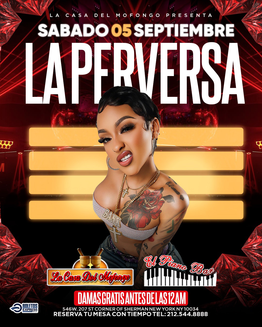 Buy tickets for LA PERVERSA LA PERVERSA