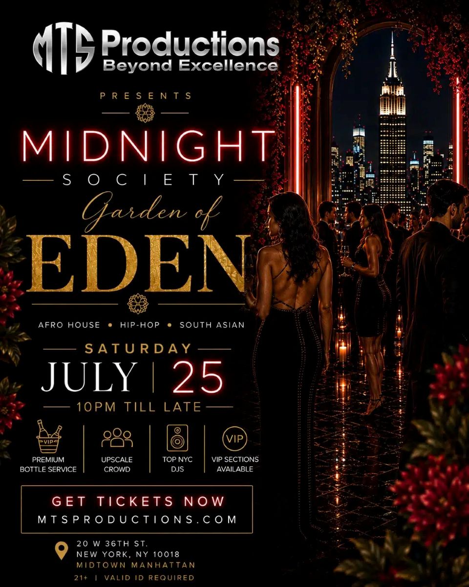 Afro House Party NYC – Garden of Eden Times Square Nightclub | July 25