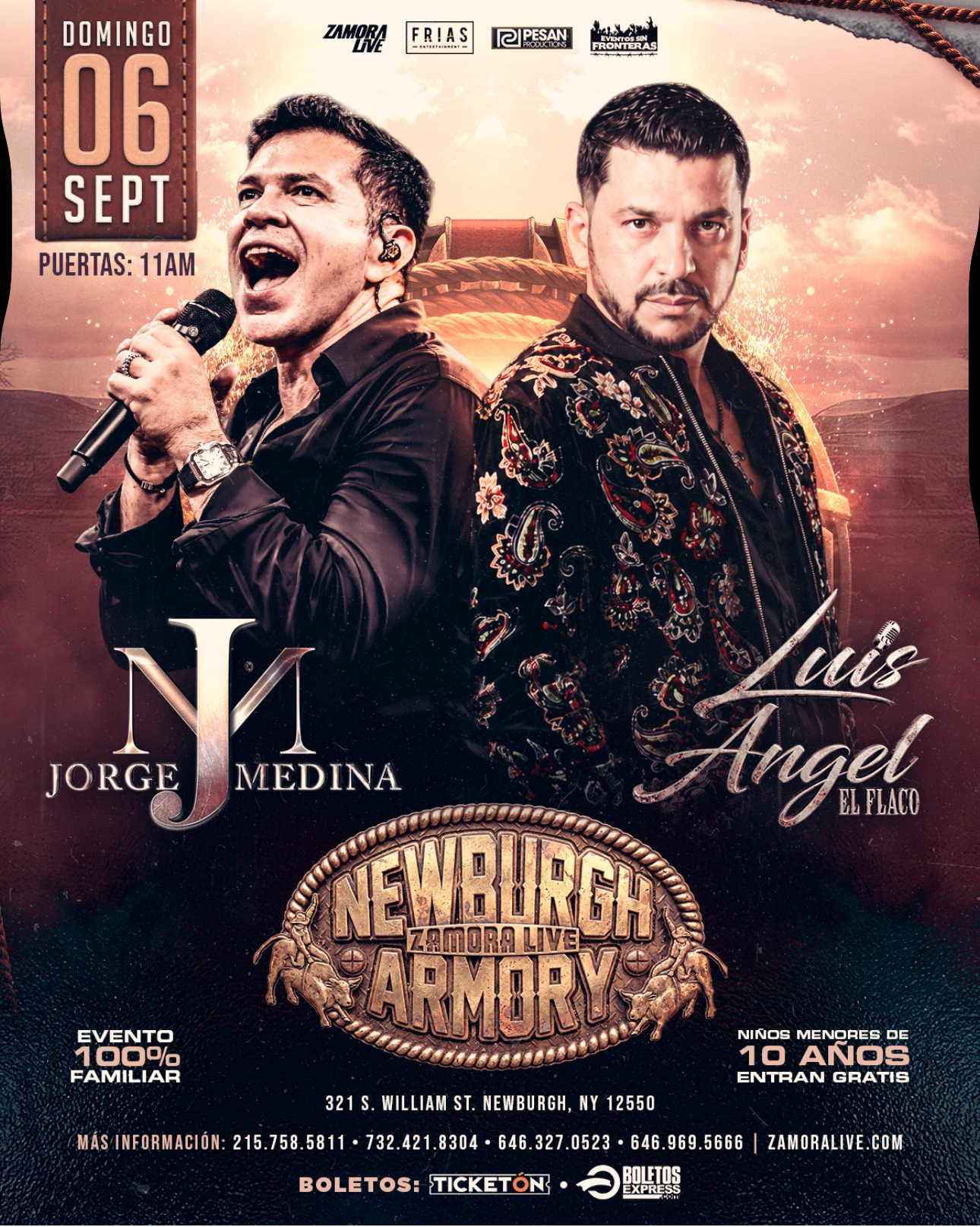 JORGE MEDINA • LUIS ÁNGEL “EL FLACO” EN NEWBURGH ARMORY