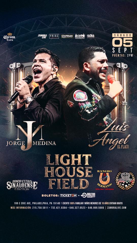 Buy tickets for JORGE MEDINA & LUIS ANGEL “EL FLACO” EN LIGHTHOUSE FIELD JORGE MEDINA & LUIS ANGEL “EL FLACO” EN LIGHTHOUSE FIELD