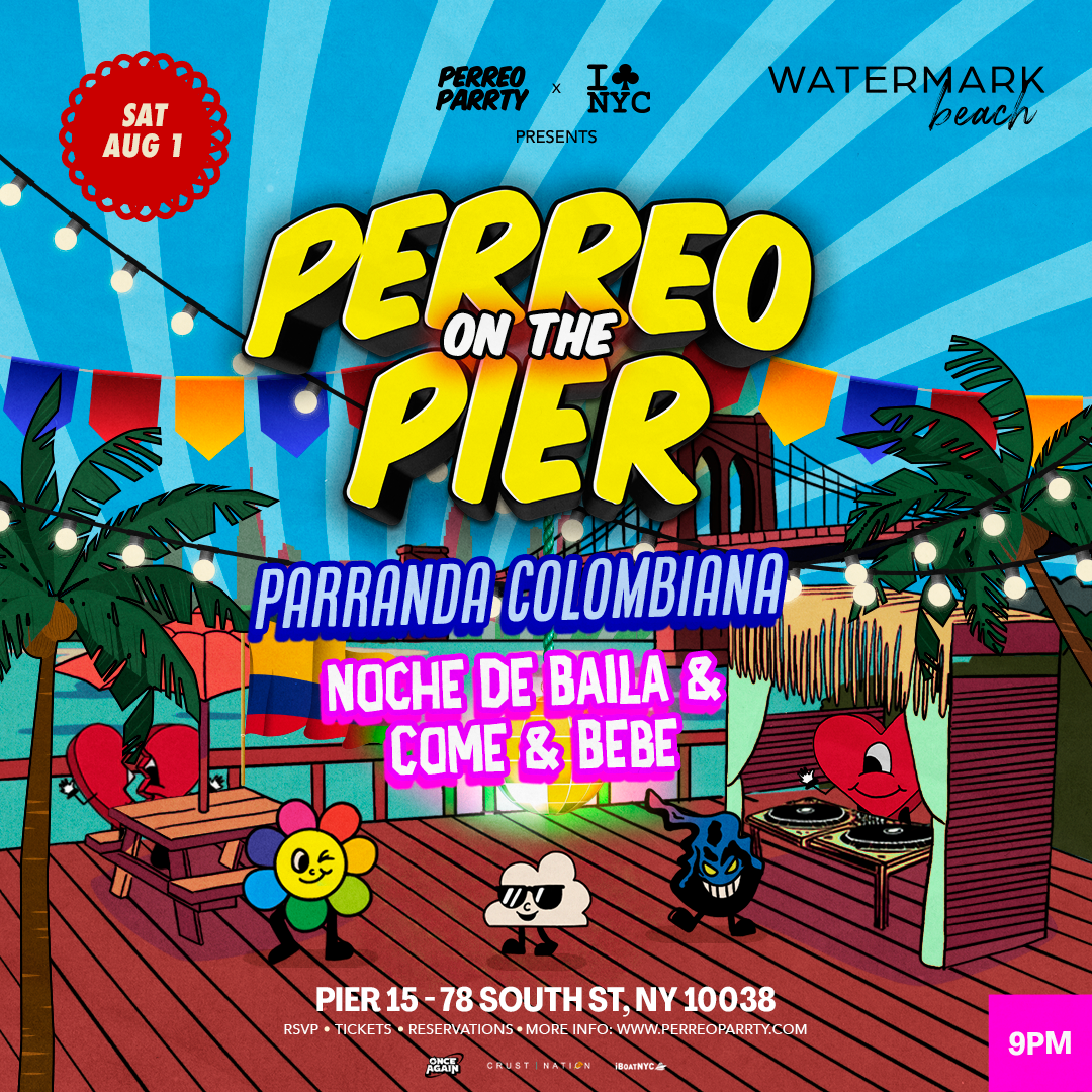 Buy tickets for #1 PARRANDA COLOMBIANA - PERREO ON THE PIER @ WATERMARK #1 PARRANDA COLOMBIANA - PERREO ON THE PIER @ WATERMARK