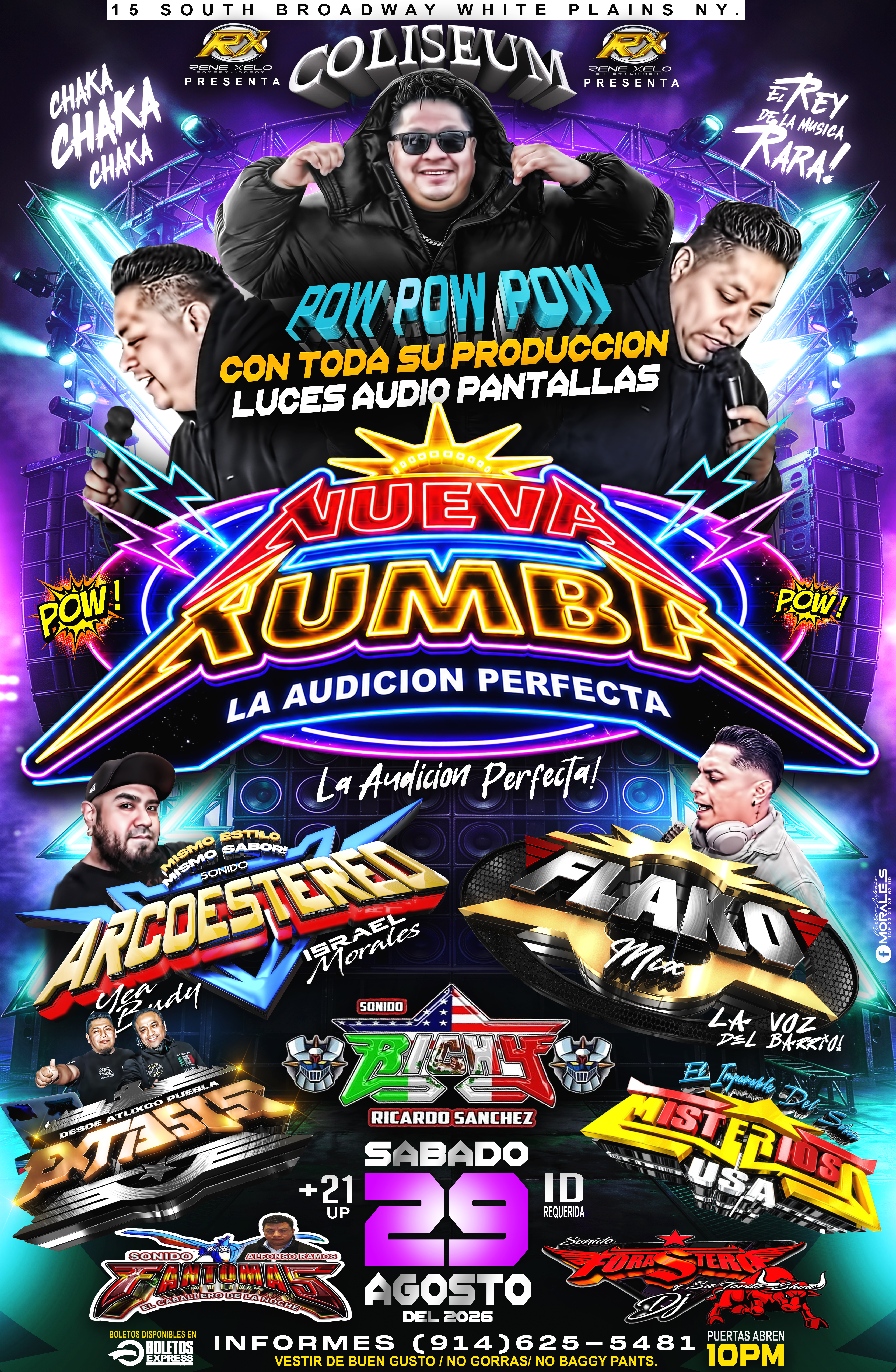Buy tickets for SONIDO NUEVA RUMBA | ARCOESTEREO | FLAKO MIX | EXTASIS SONIDO NUEVA RUMBA | ARCOESTEREO | FLAKO MIX | EXTASIS