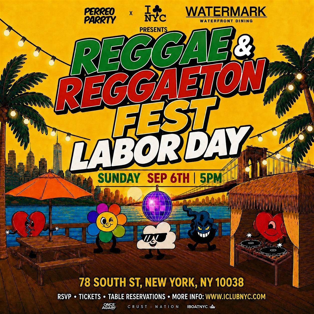 Buy tickets for Reggae & Reggaeton Fest Labor Day Weekend Party at Watermark Beach Reggae & Reggaeton Fest Labor Day Weekend Party at Watermark Beach