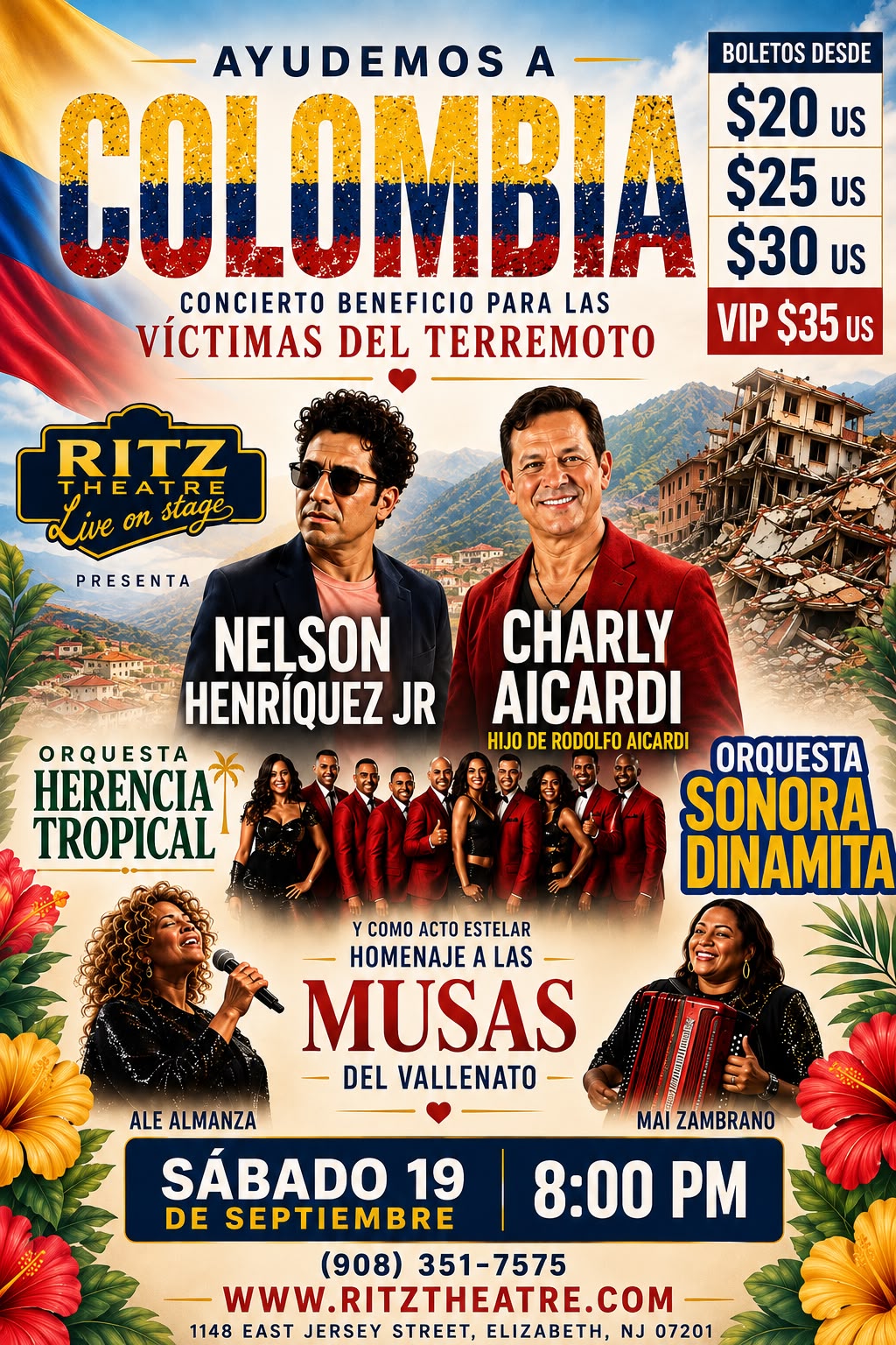 Buy tickets for NELSON HENRIQUEZ | CHARLY AICARDI | ORQUESTA HERENCIA TROPICAL NELSON HENRIQUEZ | CHARLY AICARDI | ORQUESTA HERENCIA TROPICAL