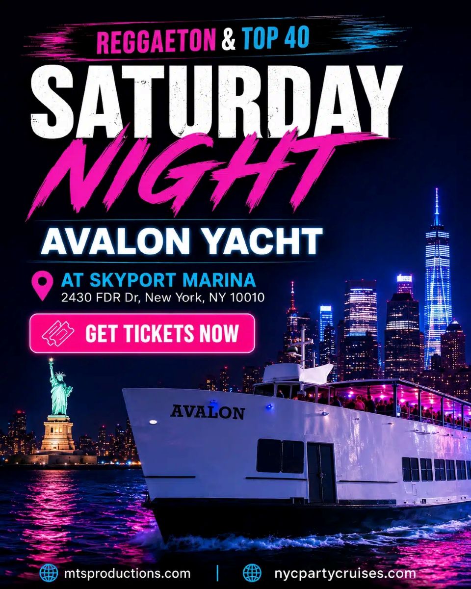 Buy tickets for Reggaeton Boat Party NYC | Avalon Yacht at Skyport Marina | Aug 22 Reggaeton Boat Party NYC | Avalon Yacht at Skyport Marina | Aug 22