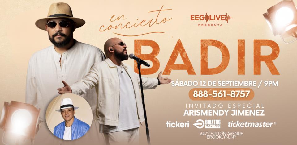 Buy tickets for Badir en Concierto Badir en Concierto