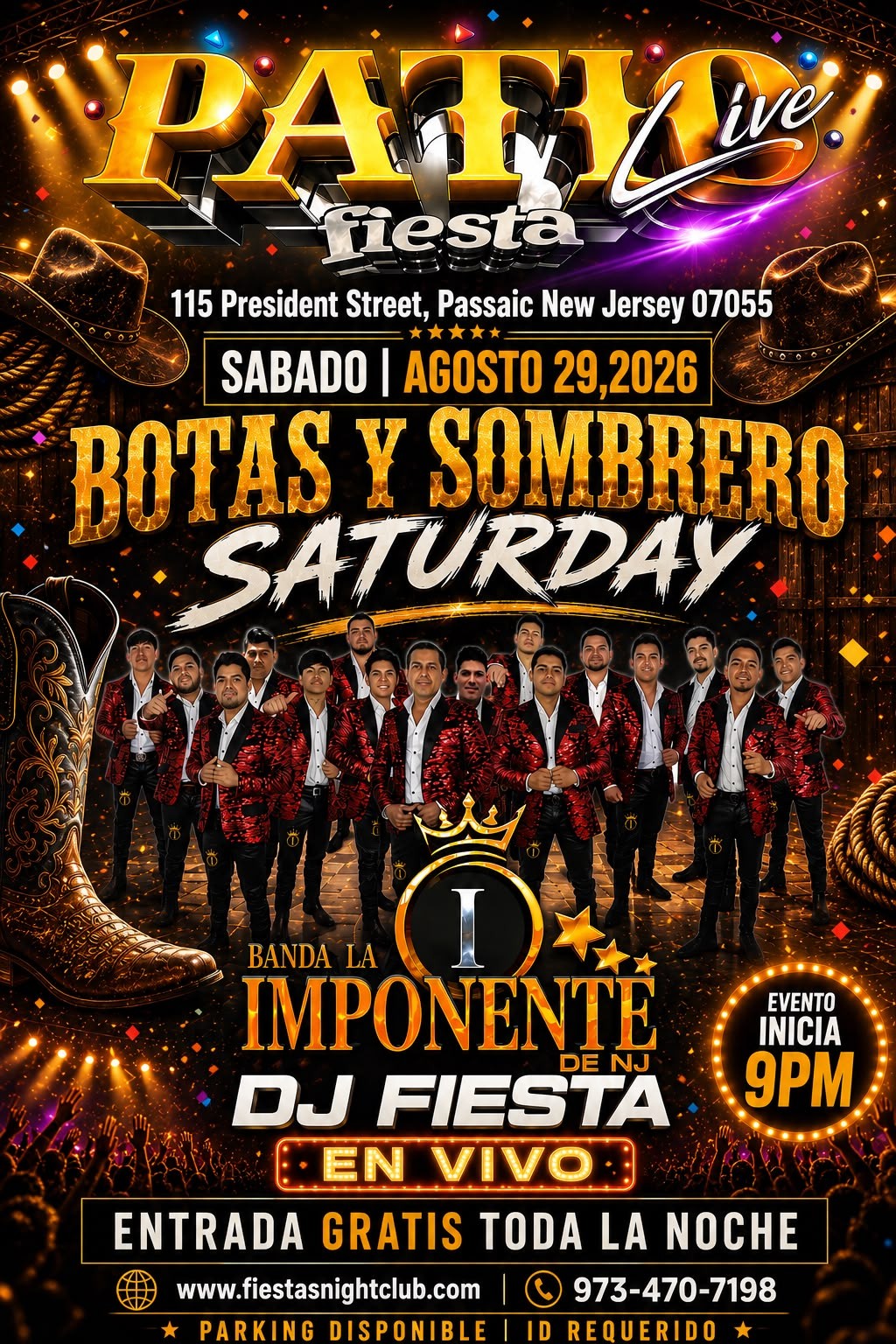 Buy tickets for BANDA LA IMPONENTE DE NJ, DJ FIESTA EN VIVO BANDA LA IMPONENTE DE NJ, DJ FIESTA EN VIVO